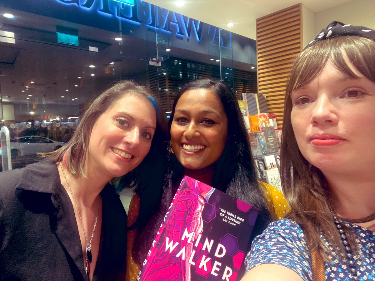 MahiCheshire's tweet photo. Congratulations on a great launch last night @TheKateDylan I can’t wait to get back into #mindwalker  #booktwt #WritingCommnunity https://t.co/zr8bTufGDd