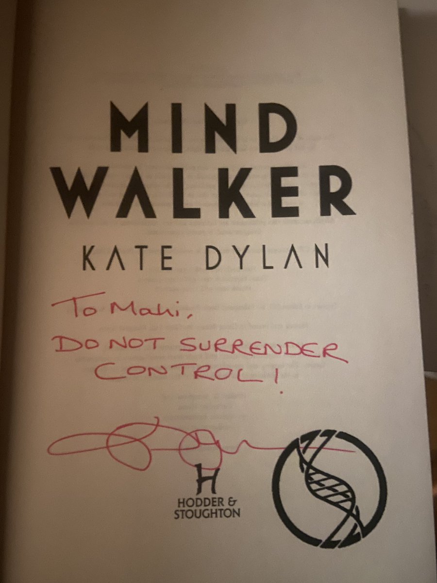 MahiCheshire's tweet photo. Congratulations on a great launch last night @TheKateDylan I can’t wait to get back into #mindwalker  #booktwt #WritingCommnunity https://t.co/zr8bTufGDd