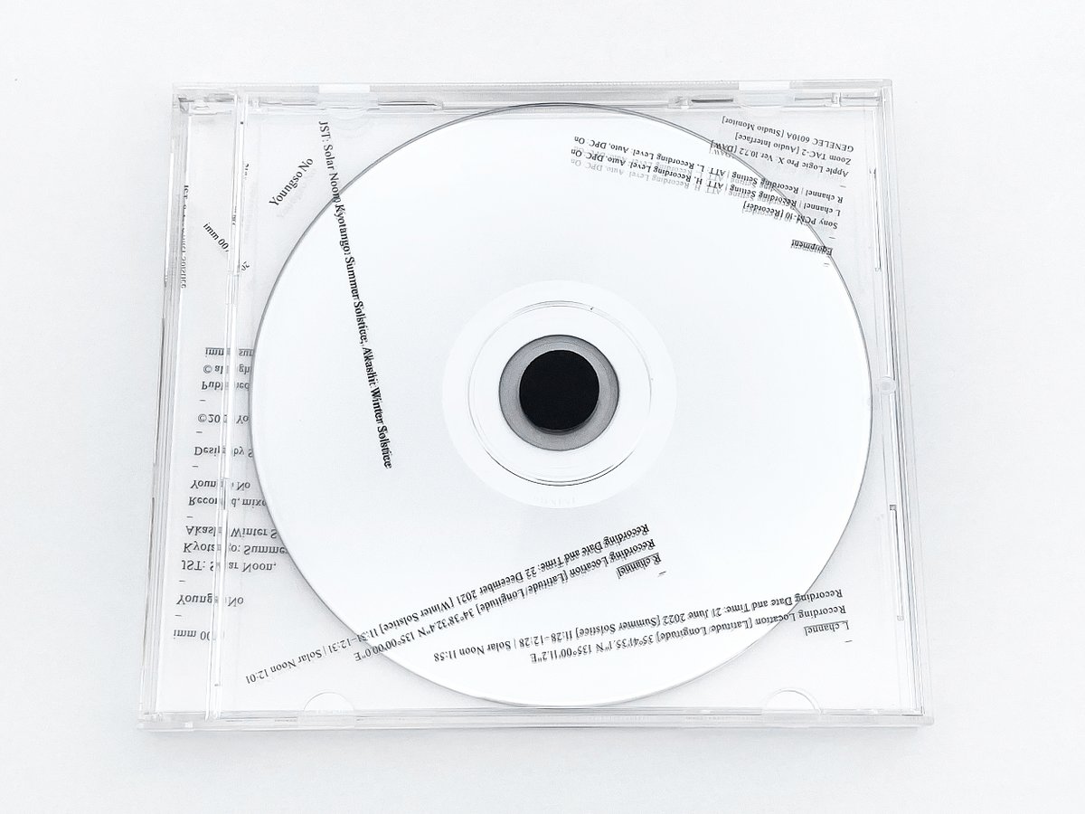 editionnord's tweet photo. -
design work....
-
Youngso No
“JST: Solar Noon, Kyotango: Summer Solstice, Akashi: Winter Solstice”
-
Pre-order on Bandcamp Fryday!
-
https://t.co/wcOZU5Yjsr
-
#omnitypography
#omnidirectional_typography
#entangled_typography https://t.co/8DTZ0RqUNW