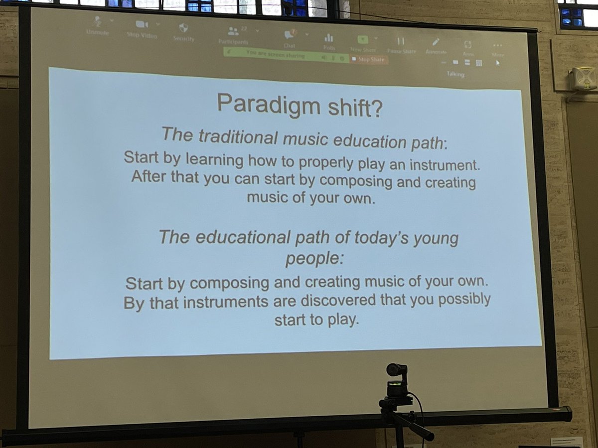 Goran Folkestad at #Sempre50 makes an intriguing observation about the changing path of musical learning.  Do children now more create first and play instruments later?