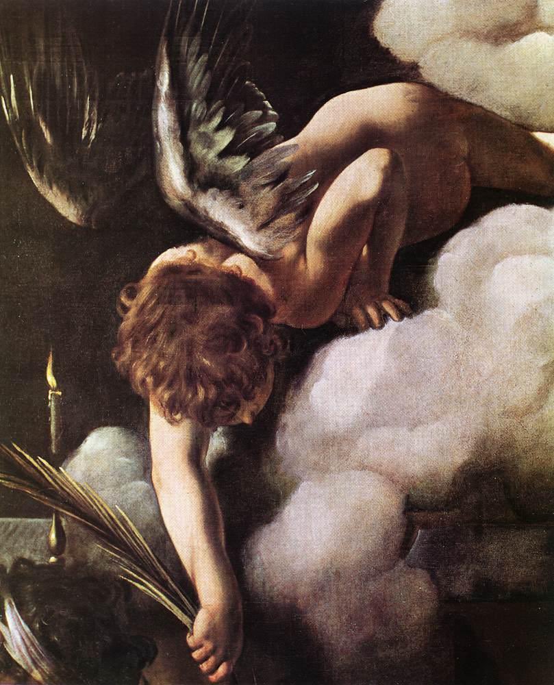 Caravaggio - The Martyrdom of St Matthew (detail),  1599-1600. Oil on canvas