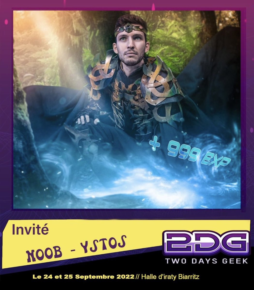 fournierjohnana's tweet photo. Pour la rentrée, notre première convention sera le 24 et 25 septembre à Biarritz pour le Two days Geek. @2DaysGeek 
J’ai hâte. @Olydri_Noob 🎬🎥 https://t.co/8D8Y7RdIIW