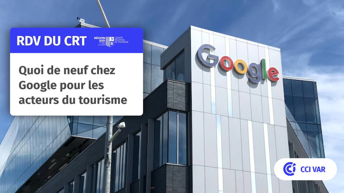 CCIduVar's tweet photo. 🗓️22 septembre à Puget-sur-Argens, le
@CRT_RegionSud vous donne rdv pour optimiser votre visibilité sur #Google
👉 https://t.co/uUdvqUsES8
Les #rdvduCRT, en partenariat avec la #CCIduvar pour les acteurs du tourisme https://t.co/ewMoS387FX