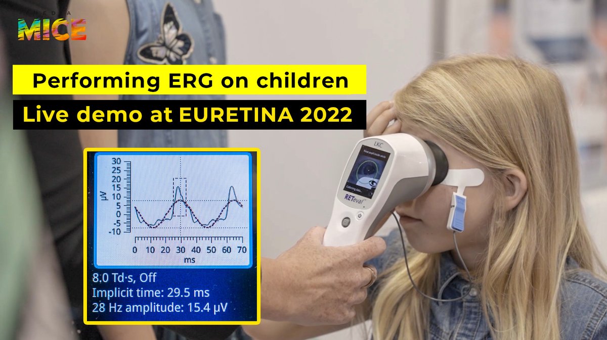 MediaMICEgroup's tweet photo. Possibly the most heartwarming “booth talk” we’ve experienced happened on Day 1 of @EURETINA, where children Lisa and Henriette underwent a RETeval ERG exam at the @LKCTech exhibition.
https://t.co/tJc4VF4yDL
#RETevalERG #LKC #MediaMICE #EURETINA #retinopathy #ophthalmology https://t.co/i6jjZ3ig4M