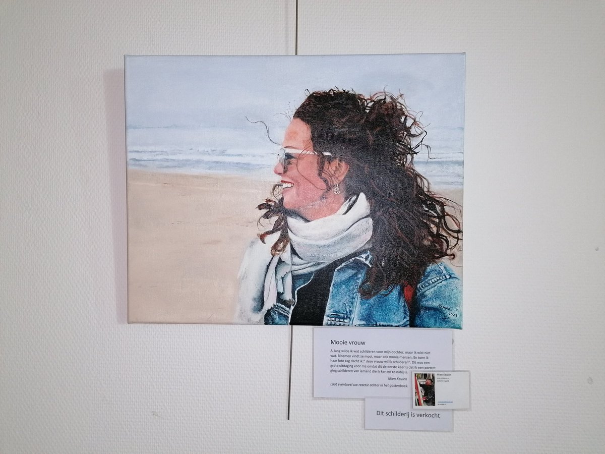 Wat een mooi schilderij <a href="/Evietaa/">Evita Keulen</a> gemaakt door moeder MienKeulen. Expositie in #cultuurhuisStadshagen. Top het overige werk ook fantastisch!