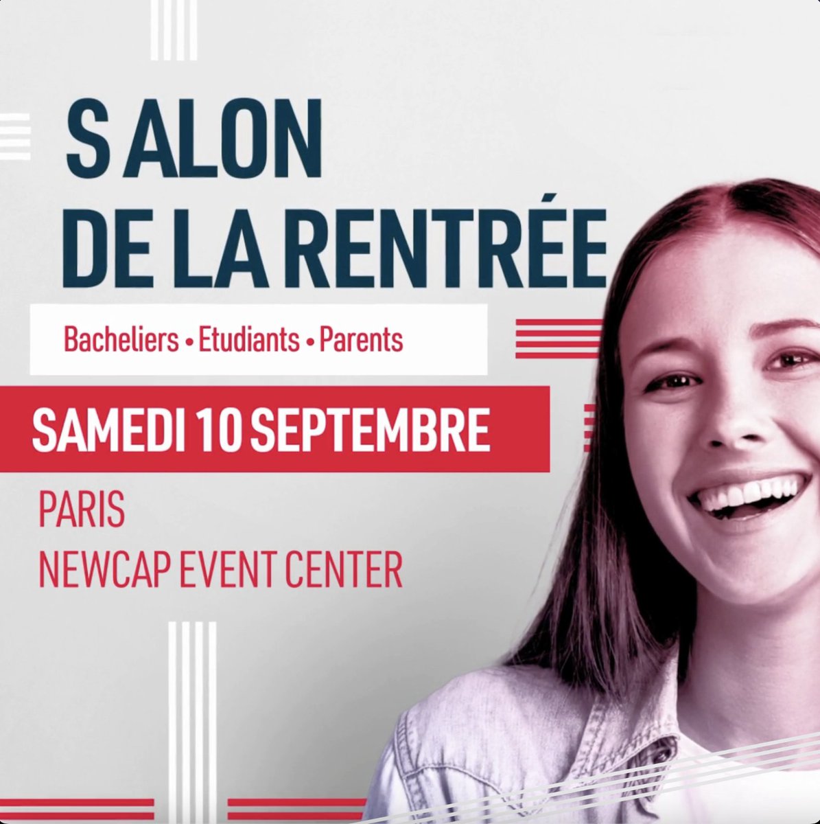 letudiant's tweet photo. #SALONLETUDIANT • Le Salon de la Rentrée vous accueille à Paris au Newcap Event Center pour vous aider à trouver votre formation pour la rentrée 2022. 🎓

Préparez dès à présent votre visite et téléchargez gratuitement votre invitation : https://t.co/LzjnloyYkz ✅ https://t.co/eCUHpOrprF