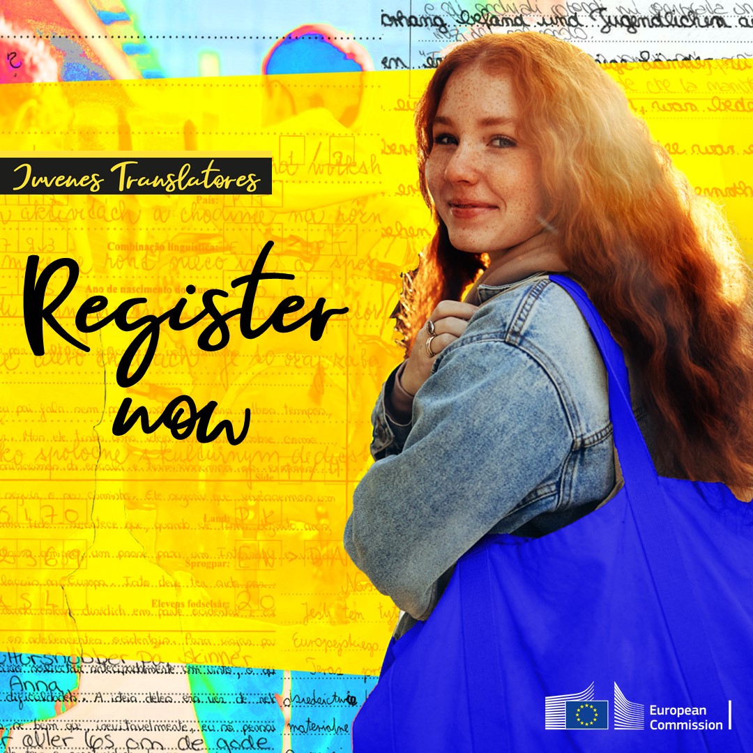 Registration for #JuvenesTranslatores 2022 is now open! 🗓️ 02 September - 20 October 👉 Registration and Contest Rules (in all EU languages) on our website 🔗 ec.europa.eu/translatores  
 #Translation #languages #xl8 #students