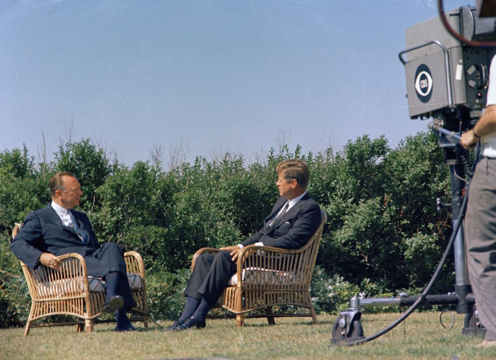 Manny Ortega 🇺🇸🇵🇷 (@presidentmanny) on Twitter photo 59 Years Ago Today, on #ThisDayInHistory, #CBSNews Anchor, #WalterCronkite, interviews #President #JohnFKennedy at #SquawIsland, #HyannisPort, #Massachusetts on September 2, 1963 🇺🇸 <a href="/JFKLibrary/">JFK Library Foundation</a> <a href="/JFKonThisDay/">JFKonThisDay</a> <a href="/JfkMuseum/">JFK Hyannis Museum</a> <a href="/CBSNews/">CBS News</a> <a href="/CBSEveningNews/">CBS Evening News</a> #JFK #1960s #POTUS35 #History 59 Years Ago Today, on #ThisDayInHistory, #CBSNews Anchor, #WalterCronkite, interviews #President #JohnFKennedy at #SquawIsland, #HyannisPort, #Massachusetts on September 2, 1963 🇺🇸 <a href="/JFKLibrary/">JFK Library Foundation</a> <a href="/JFKonThisDay/">JFKonThisDay</a> <a href="/JfkMuseum/">JFK Hyannis Museum</a> <a href="/CBSNews/">CBS News</a> <a href="/CBSEveningNews/">CBS Evening News</a> #JFK #1960s #POTUS35 #History