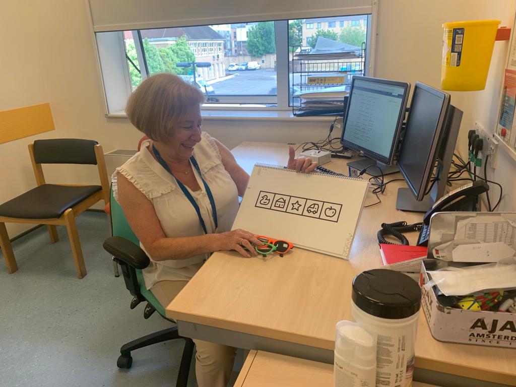 RFOphthalmology's tweet photo. "I'm Susan Leigh, and I've been an orthoptist since 1979, working in London. I've worked part time at the Royal Free London since 2002, and love being part of the team. I've reached that certain age when I can retire but I've chosen to reduce my hours."(1/3) https://t.co/L0r9JJV9g0