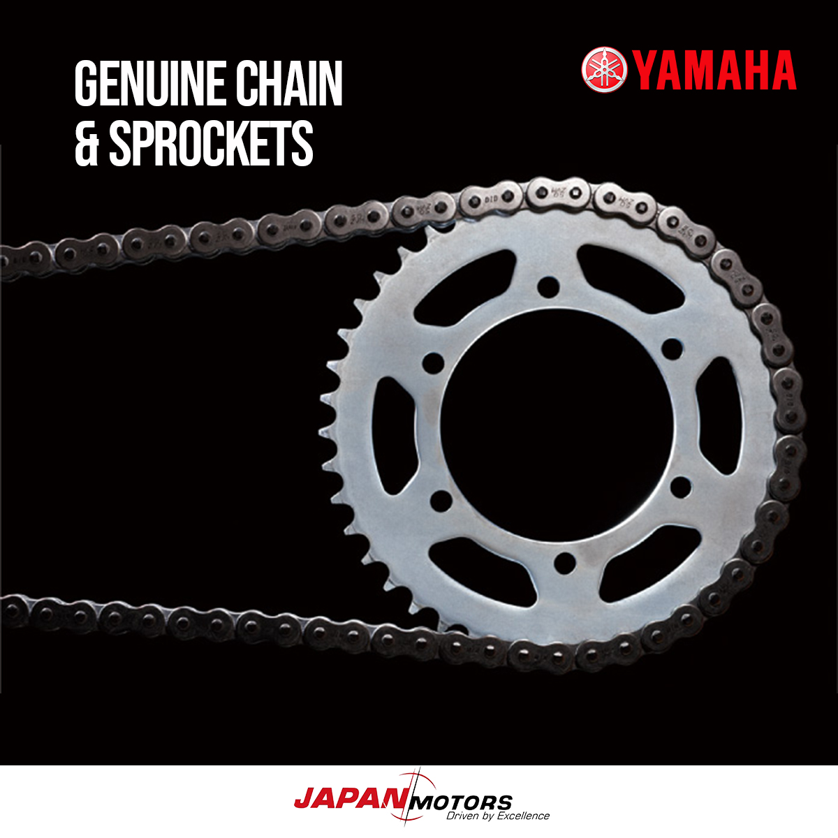 YamahaGh's tweet photo. Each Genuine Yamaha chain has been developed to handle your motorcycle’s engine power, and is matched to the hardness of the Genuine Yamaha sprockets✔💯
Contact our parts department on 0552558587
#YamahaParts #YamahaService #JapanMotors #YamahaGhana https://t.co/b12j5ffPxU