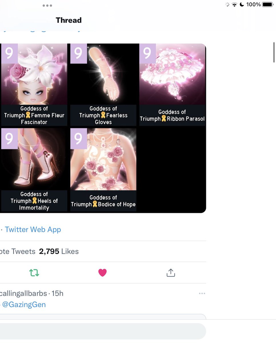 FoodieDumpling's tweet photo. @GazingGen aaaa Tysm Gen , you are an icon! Tysm for helping us rh players who can’t affoard the set and also helping those kids in need :D Ty again Ly! :D GL EVERYONE!! My user is Foodiexdumplings! Proof : https://t.co/BnKKiHc7nf