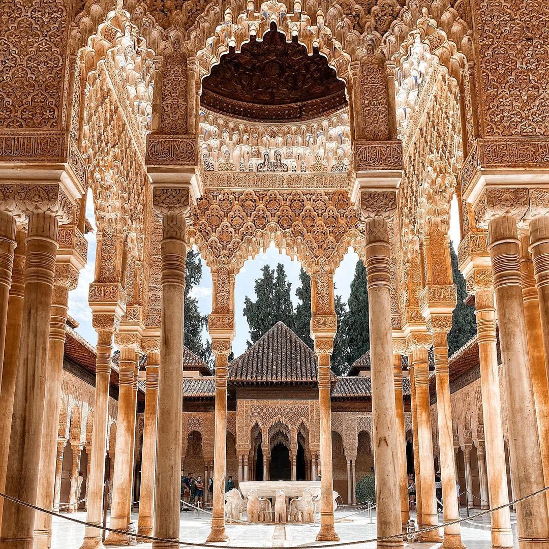 ✔ ESPECTACULAR 😍 arquitectura del Patio de los Leones, Alhambra, Granada

La ciudad palatina andalusí de la Alhambra fue declarada Patrimonio de la Humanidad por la UNESCO en 1984 👏🏽

Muchas gracias @anaisdiary por la preciosa imagen

Redescubre España con <a href="/tierra_del_sur/">KAGS</a>