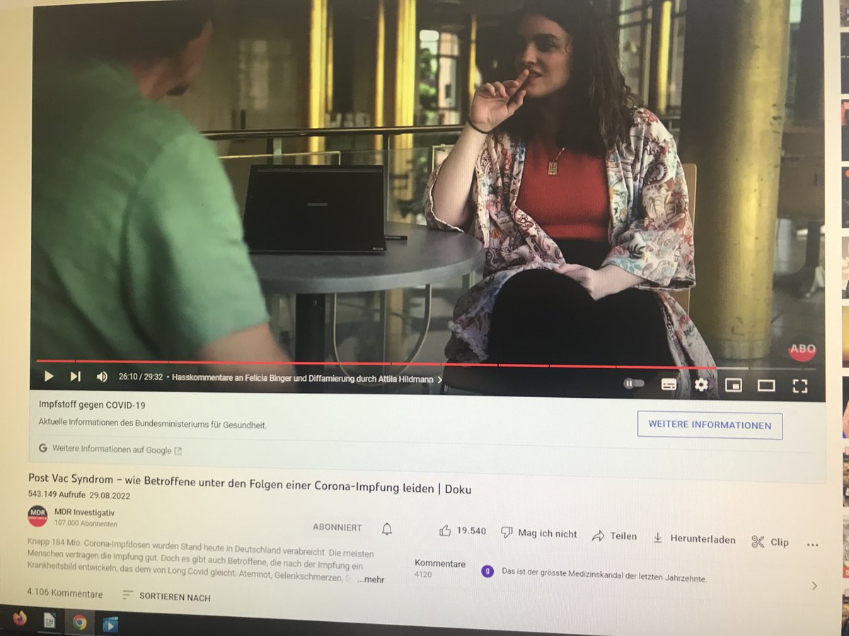 knud_vetten's tweet photo. Was für eine Resonanz: Unser Video über Post-Vac hat inzwischen mehr als 500.000 Aufrufe. Mehr als 4.000 Kommentare. https://t.co/2uEaLVGM0W