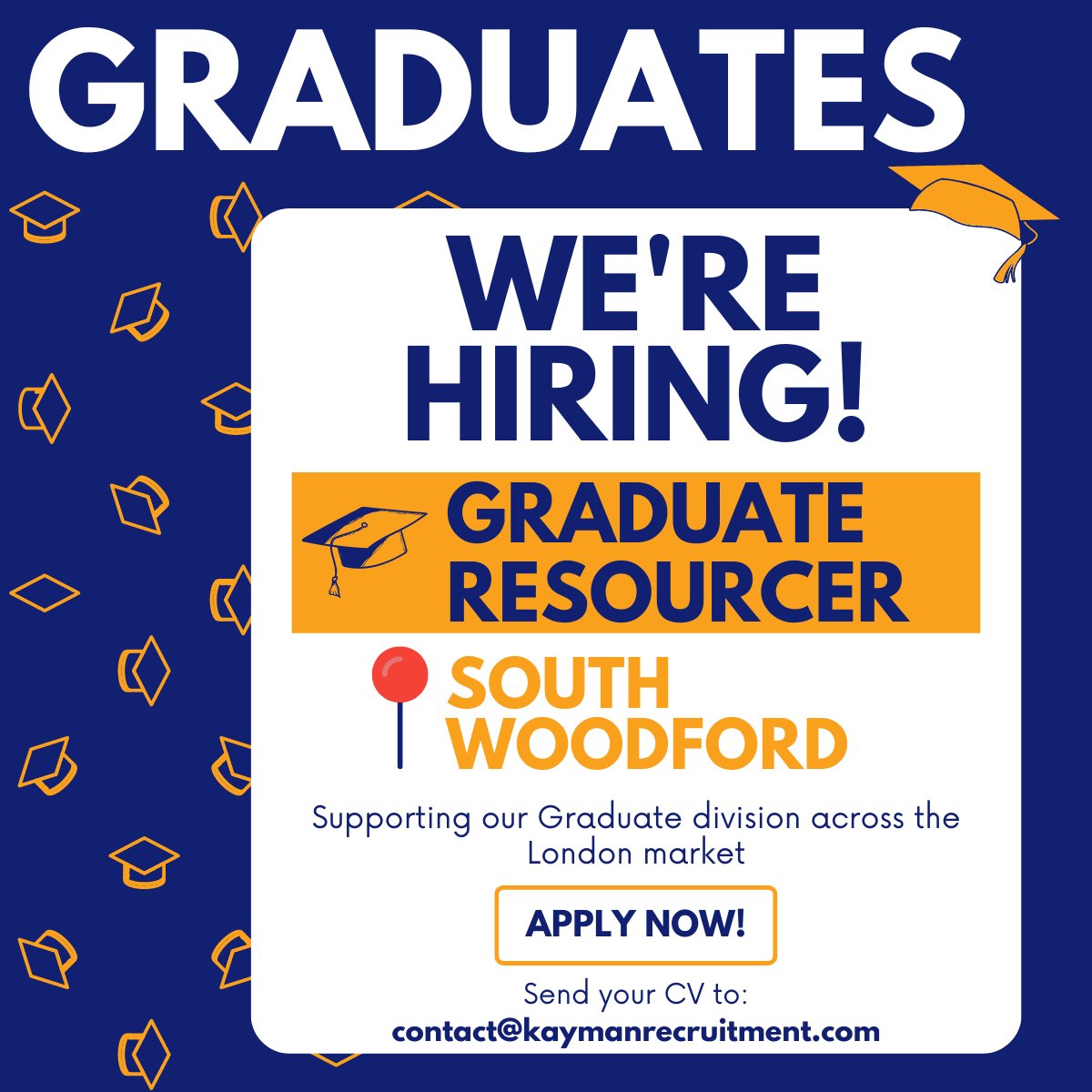 𝐆𝐑𝐀𝐃𝐔𝐀𝐓𝐄𝐒 - 𝐖𝐄'𝐑𝐄 𝐇𝐈𝐑𝐈𝐍𝐆! 🎓🎓🎓

Working with a successful team, you will be covering Graduate Recruitment across the UK under Danny Crabbe.

📧 dcrabbe@kaymanrecruitment.com

#recruitment #london #hiring #recruiters #experience #team