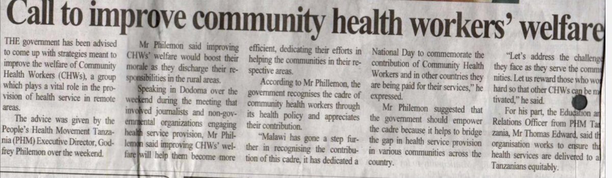 PHM Tanzania tweet media