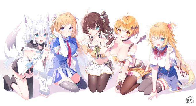 ホロライブ1期生#絵フブキ #アロ絵 #祭絵 #メルArt #はあとart 