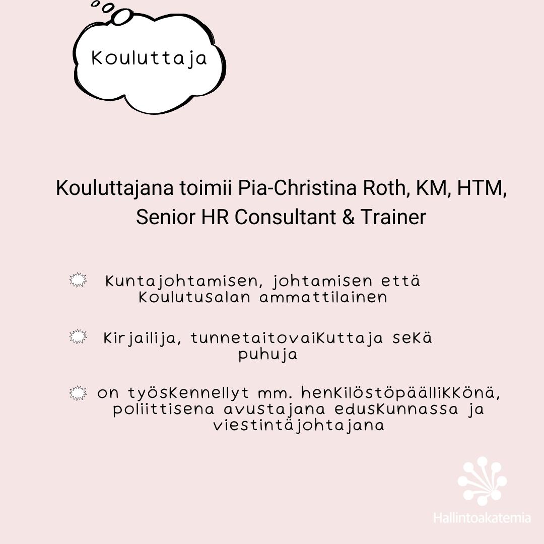 Järjestämämme viestinnän teemapäivä on kokonaisvaltainen ja käytännönläheinen kattaus, joka sisältää sekä viestinnän psykologisen että puhtaan hallinnollisen osaamisen ulottuvuudet💬 
Ilmoittaudu mukaan tästä: hallintoakatemia.fi/koulutukset/vi…