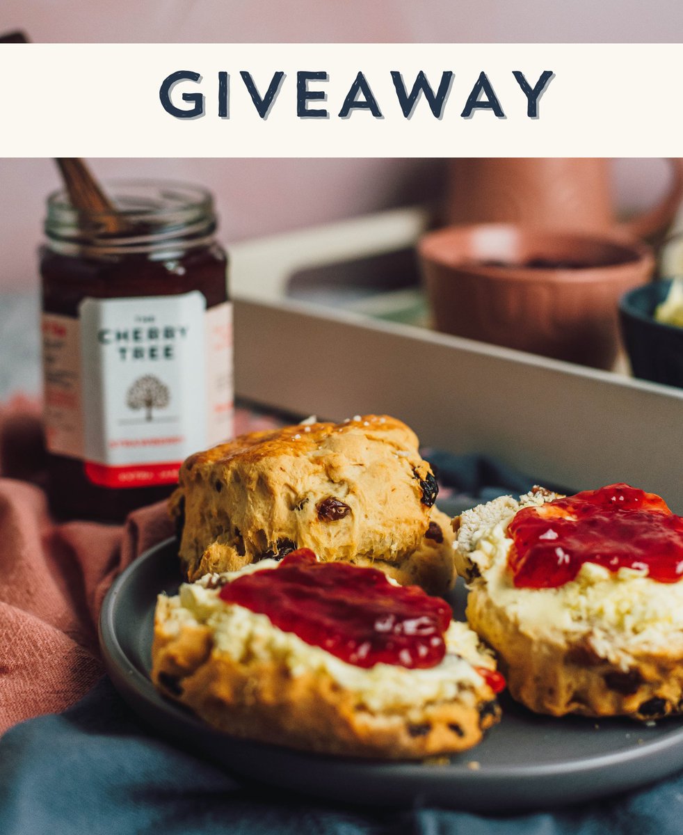 UP FOR GRABS 🎉 Get your hands on a delicious Afternoon Tea for Two box with all these tasty treats (and more)👇#FreebieFriday

Strawberry Jam 
Devonshire Clotted Cream 
Fruit Scones
Apple &amp; Cider Cheddar Truckle 

Follow and retweet to win! Ts&amp;Cs apply. UK only. Ends 09/09/22