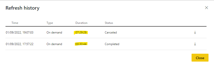 jujacobowiski's tweet image. PowerBI Dataflows issue: I have a dataflow which the full refresh takes 30 min. I&apos;dlike to put this time down using incremental refresh, but after implementing it, the refresh takes forever. Ideas on how to debug? 
@pkamasani #powerbi #powerbidataflows