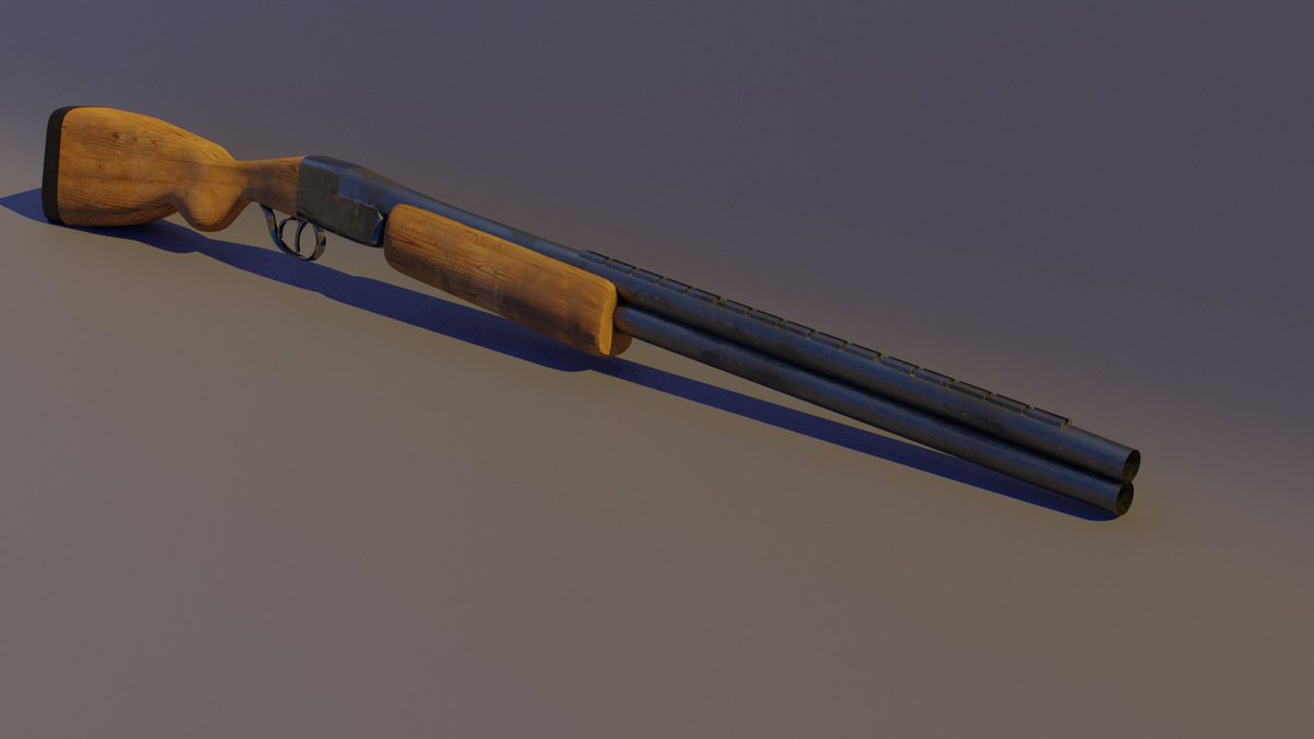 Finished  work with a gun.
The weapon is called a Toz-34.
Now I'll start making models on different subjects 
#3dmodeling  #Blender3d #b3d
