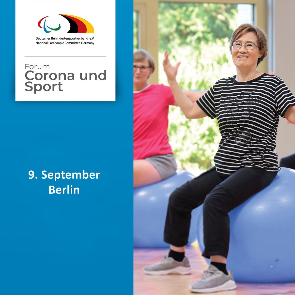 Welche Effekte haben #Rehabilitationssport und #Bewegung auf eine #Long-COVID Erkrankung? Diese und weitere Fragen werden am 9.9.22 in Berlin im Rahmen des #DBS-Forums #Corona und #Sport diskutiert. Weitere Infos zur Veranstaltung gibt’s hier: dbs-npc.de/infos-und-prog…