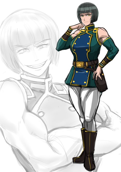 お題箱エリート軍人でおかっぱ頭のクールビューティー細マッチョお姉さん部隊の兵士を道具と思ってそうな冷酷で傲慢、親衛隊とか督戦隊やってそうなタイプ 