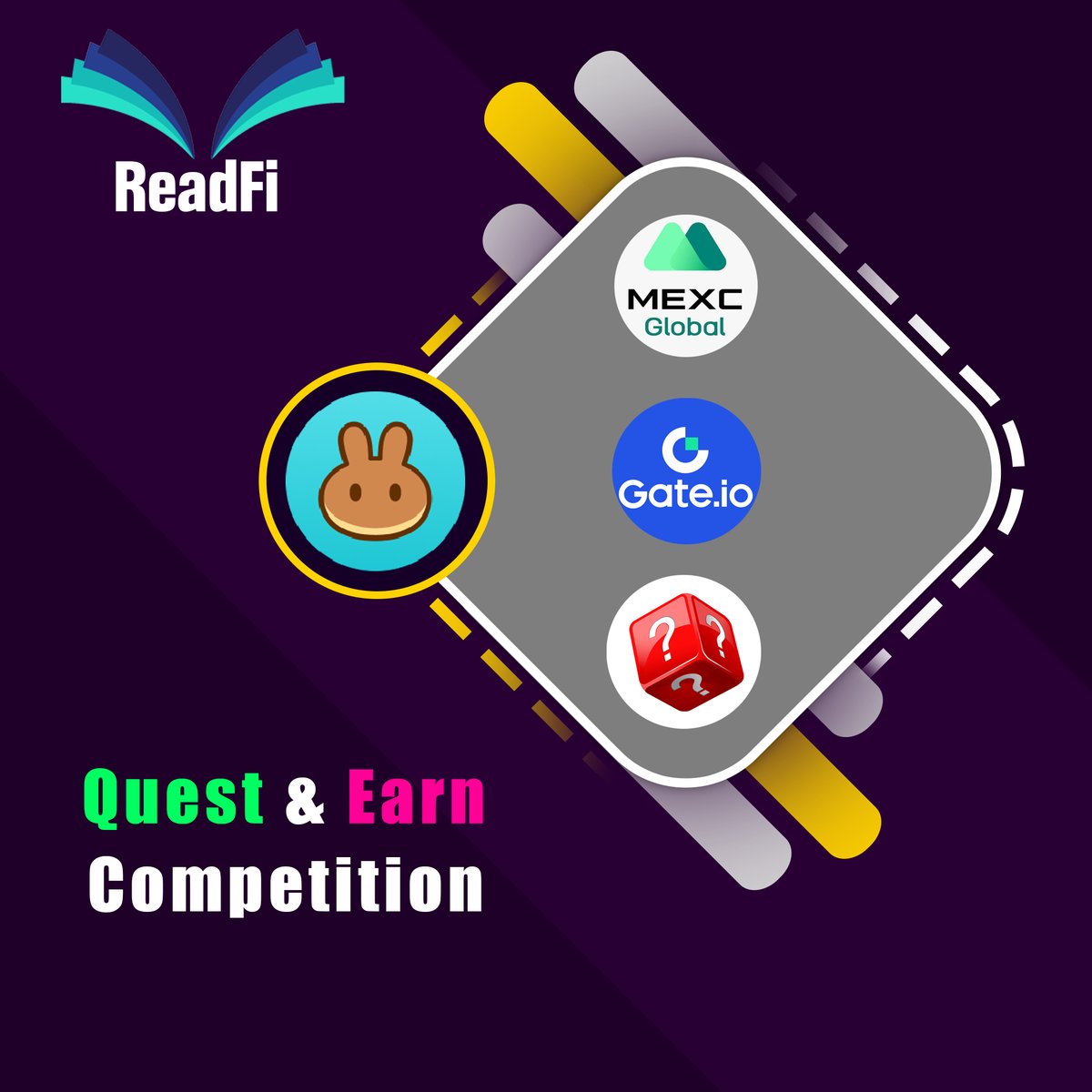 We're excited to announce that our Quest &amp; Earn Competition is live

🤑$3000 prize for 10 lucky winners

🥳RT,Like &amp; tag 3 friends and reply your quest via replying this tweet

 🏆 winners will select randomly

#readfi #PCS #Gateio #newlistings #x1000GEM
