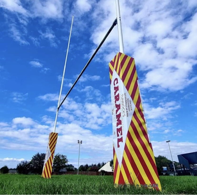 UddyRFC's tweet image. Delighted to announce our pitch sponsor for this season is @TunnockOfficial With their support we have replaced our post protectors and flags and added corner flag padding. Tunnock’s have a long association with the Club and we now have the most unique post protectors in Scotland