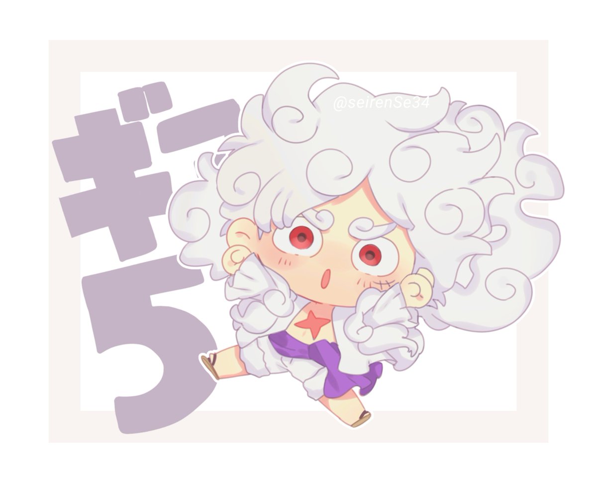 chibi solo 1boy red eyes male focus white hair scar  illustration images