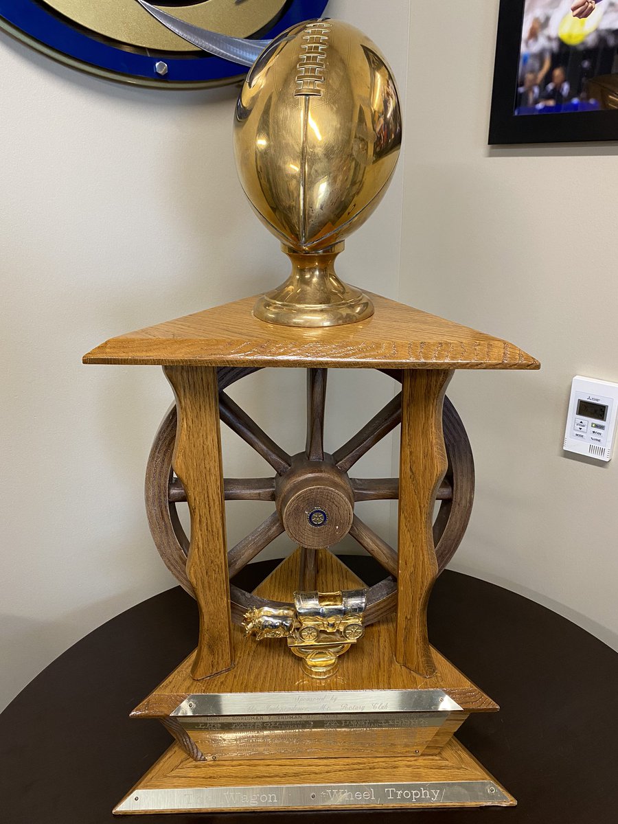 Wake up Bear Nation it is game day! Tonight is the 60th Annual Wagon Wheel game. This trophy hasn’t left WC in 6 years. Time to make it 7 straight. Come out and support @ChrismanBearsFB tonight at 7pm.