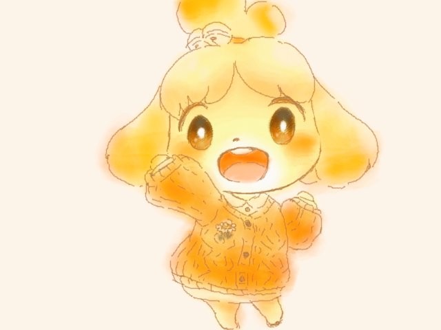 「isabelle (animal crossing) white background」Fan Art(Latest)