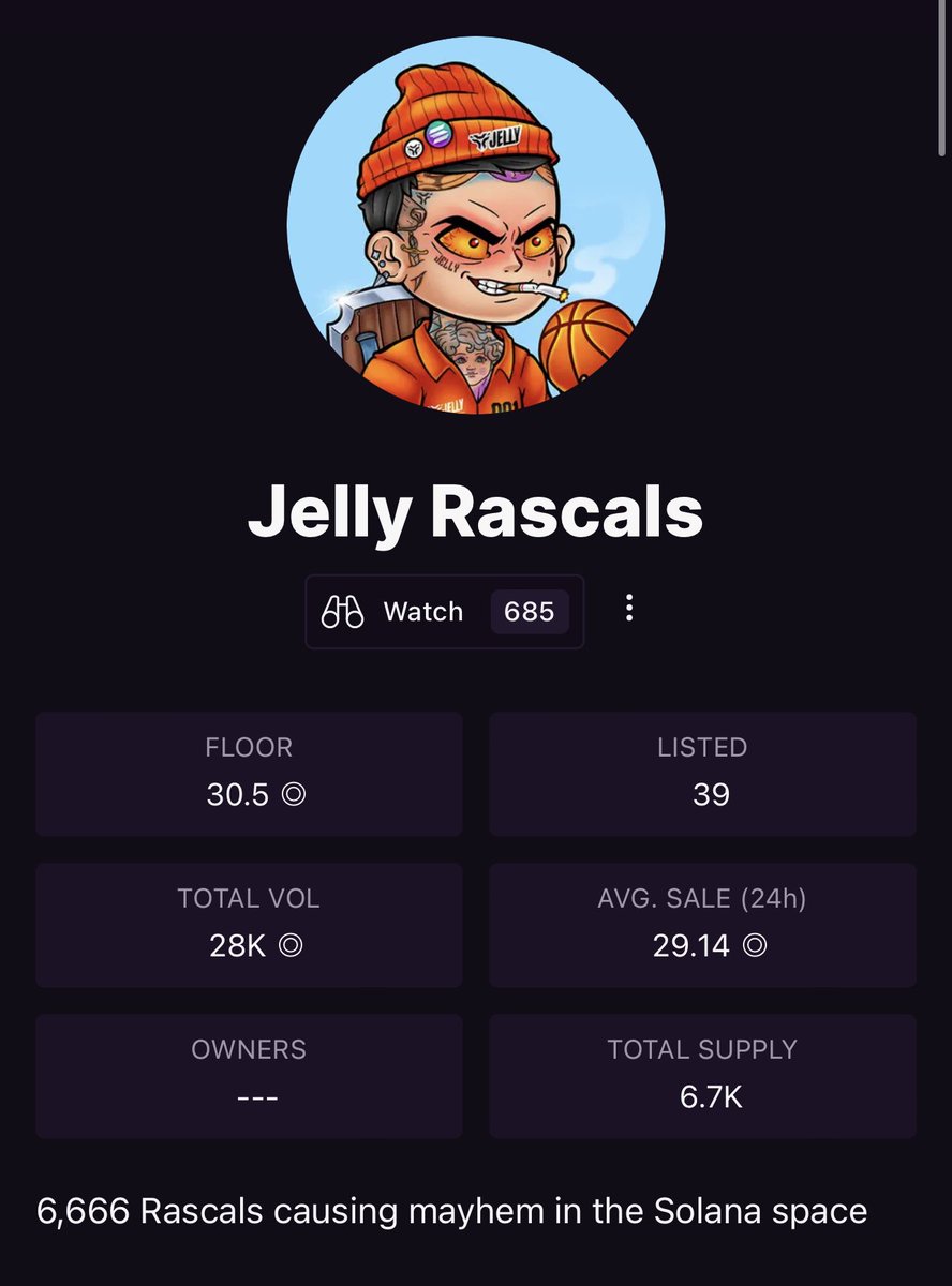 JellyCoNFT's tweet photo. Floor is Thin.
Hands are Diamond. 

Double digits will be a thing of the past.

https://t.co/QwIlhGuDdU

Back builders. Work works. We’re not here to take part! https://t.co/SWWEJ1L0Pq