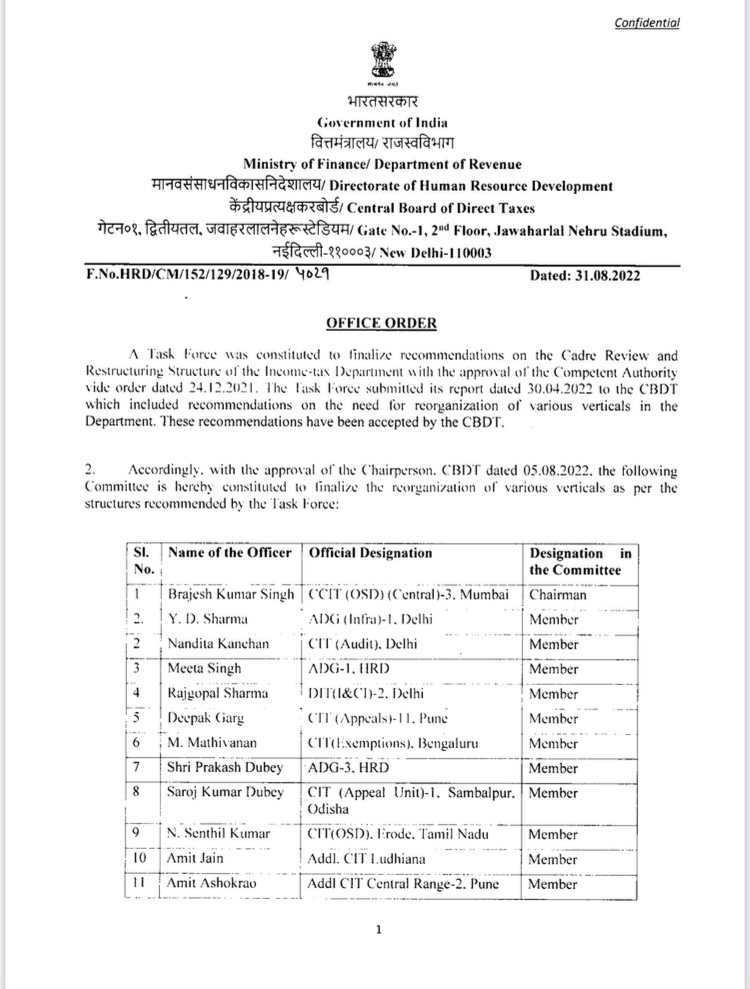 sgaiceia's tweet photo. Even CBDT is showing inclusiveness in Cadre Restructuring committee. @cbic_india  need to come out of its autocratic attitude. Inspectors and Superintendents are back bone of this department and they should have seat in CR Committee, 
@nsitharaman @PMOIndia https://t.co/3IVIcD3rsS