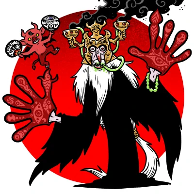 ポップな感じのファンタジーキャラが描きたくなったので描きました。 