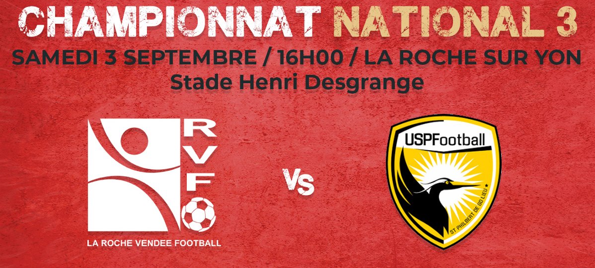 KeziahAmbongo's tweet photo. #National3 groupe #PaysdeLaLoire 
Journée 2 
@LaRocheVF vs #USPF Union Sportive Philibertine Football https://t.co/3B299OHH9c