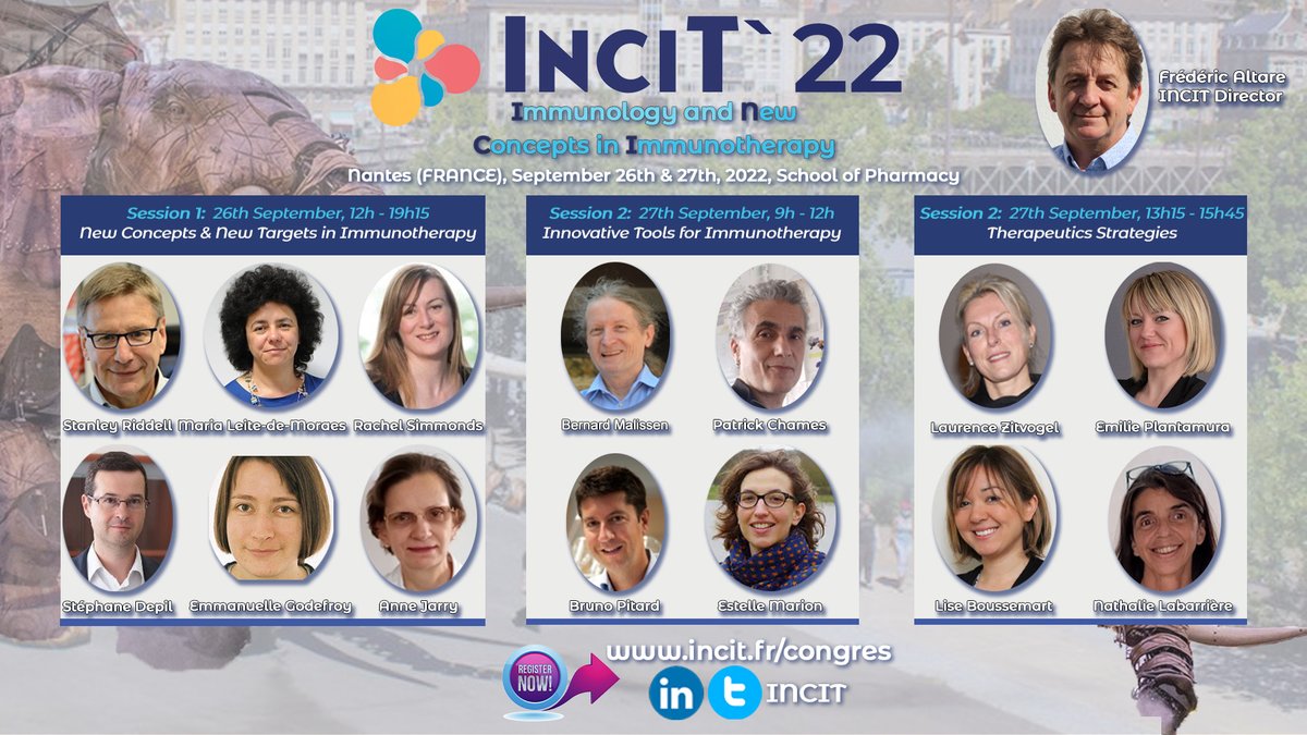 Le programme du colloque INCIT en photo ! #immuno #immunotherapy #immunology #incit