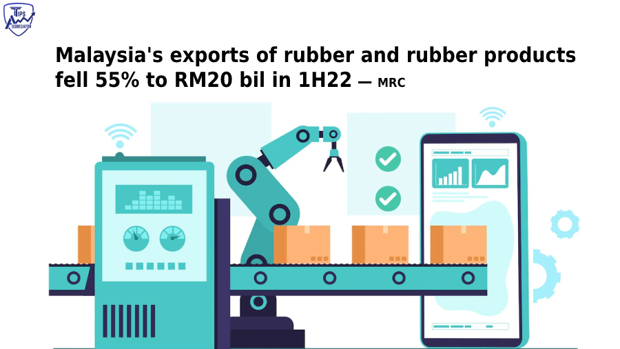 tips_aggregator's tweet photo. #Malaysia’s exports of rubber and #RubberProducts fell 54.5% year-on-year to RM20.24 billion in the first half of 2022 (1H22) Read more at : https://t.co/d17bfj6fpk.
.
.
.
#TipsAggregator #Stocks #StockMarket #ShareMarket #BursaMalaysia #StockExchange #trading
#RM20 #export https://t.co/hj2YRAjMFB