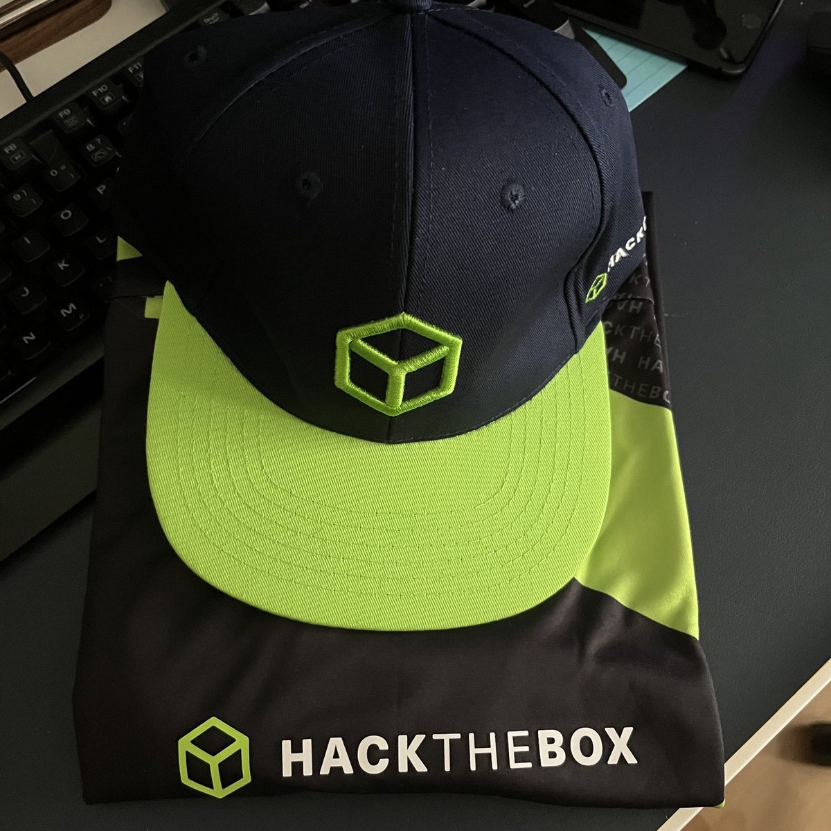 _superhero1's tweet photo. Thank you, ⁦@hackthebox_eu⁩ for the awesome swag 🔥! https://t.co/05s1G67R9N