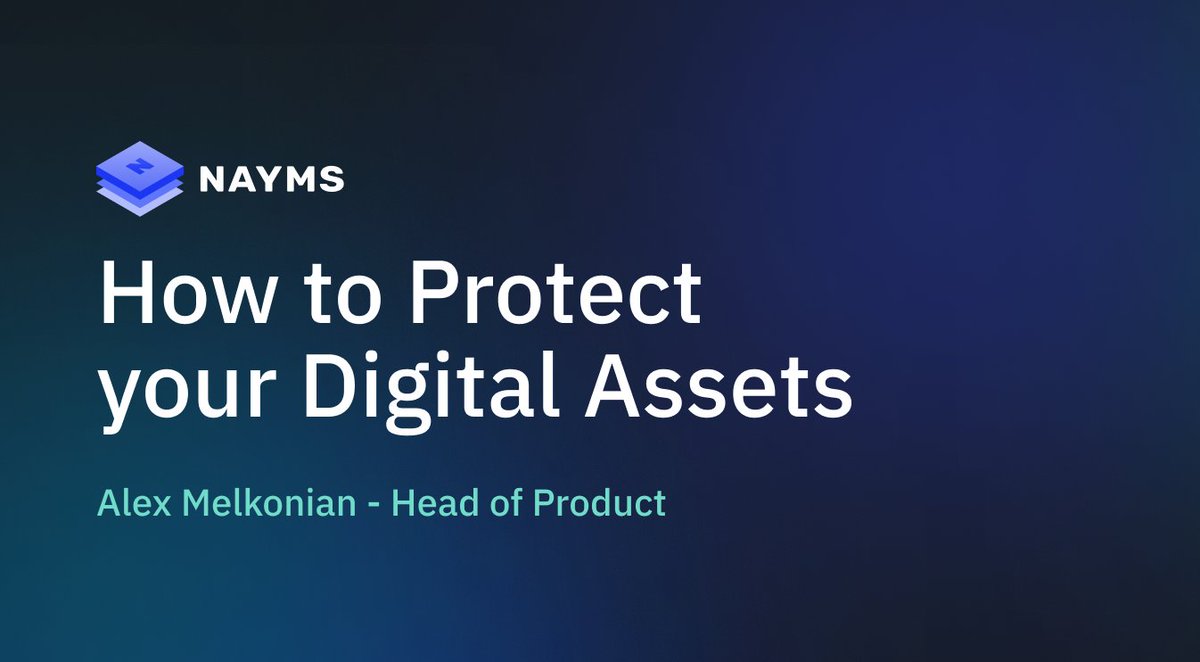 Our latest Medium article is now LIVE! 💥

<a href="/melks/">Alex Melkonian</a>, our amazing Head of Product shares his thoughts about how to protect digital assets. 

Full article is available here: medium.com/nayms/how-to-p…

<a href="/BreachInsured/">Breach Insurance</a> <a href="/RelmInsurance/">Relm Insurance</a> <a href="/Aon_plc/">Aon</a> <a href="/EvertasRisk/">EvertasRisk</a> 

#cryptoinsurance #blockchain