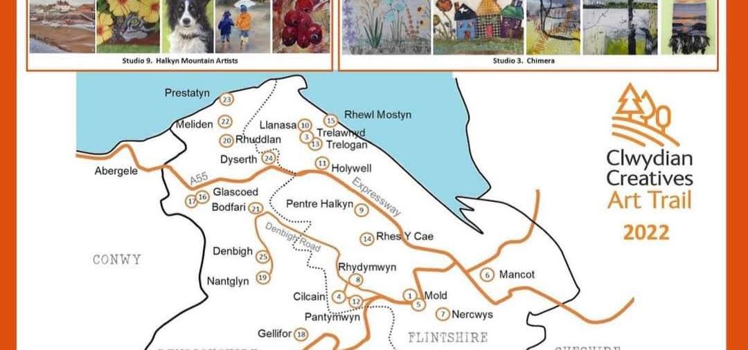 Clwydian Creatives Open studio trail starts today. I'm waiting till tomorrow at 11 though, to open my doors to you all.  number 10 on the map.  Checkout the #clwydiancreatives   Sign up to my mail out to find out lots more details   lucy-elizabeth-jones.squarespace.com