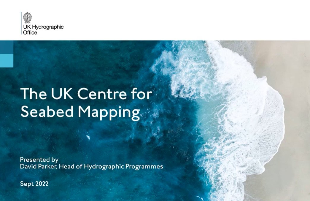 Great presentation about the UK Centre for Seabed Mapping (UK CSM) from @UKHO this morning at Offshore Energy Technology 4.0
🗺️🌊💻
Find out more here: admiralty.co.uk/uk-centre-for-…
@seabed2030 @ADMIRALTYOnline 
#seabedmapping #gebco #UKCSM #marinedata #marinedatasharing