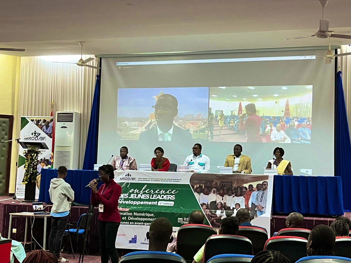tientegadimitr's tweet photo. C’est partie pour la 5e édition de la conférence des #jeunes #leaders pour le développement #CJLD organisée par le #MROD_BF.
Félicitations au comité d’organisation avec en sa tête Ibrahim Karama. Bravo au grand frère @MdiOuedraogo qui assure avec brio la maîtrise de cérémonie. https://t.co/14AfPatUrD