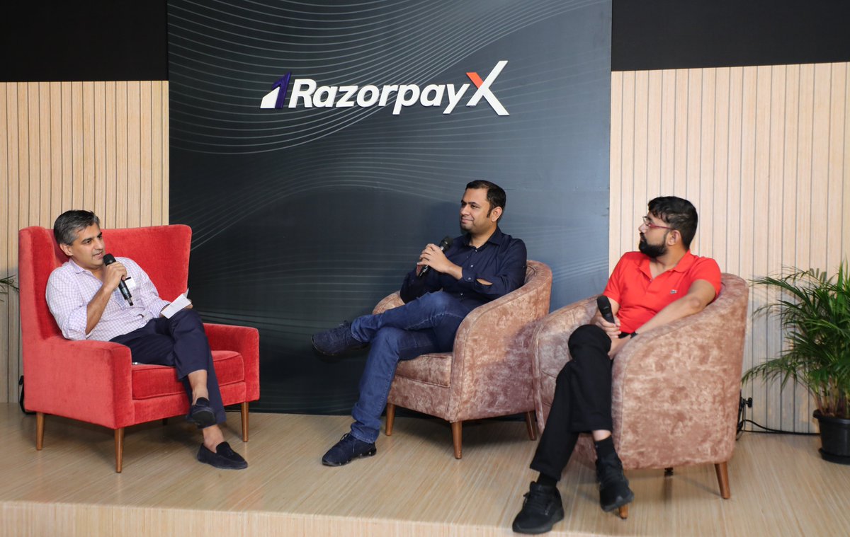 Glimpses from our engaging fireside last evening with <a href="/Razorpay/">Razorpay</a> founders <a href="/harshilmathur/">Harshil Mathur</a> and <a href="/shashank_kr/">Shashank Kumar</a>. A great evening of conversation, and networking in Bengaluru with founders and the Razorpay team.