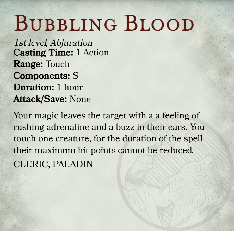 OfBogo's tweet photo. It's #Spelltember day 2
Prompt: Effervescence
This prompt came from @vengersdecks and the inspiration comes from the spell flavor given to me during a session of #Strahd

#dnd #ttrpg #dnd5e #dungeonsanddragons #vampire #dungeonsanddragons5e #ttrpgs #5e #spell #abjuration https://t.co/zS1CxQiRYD