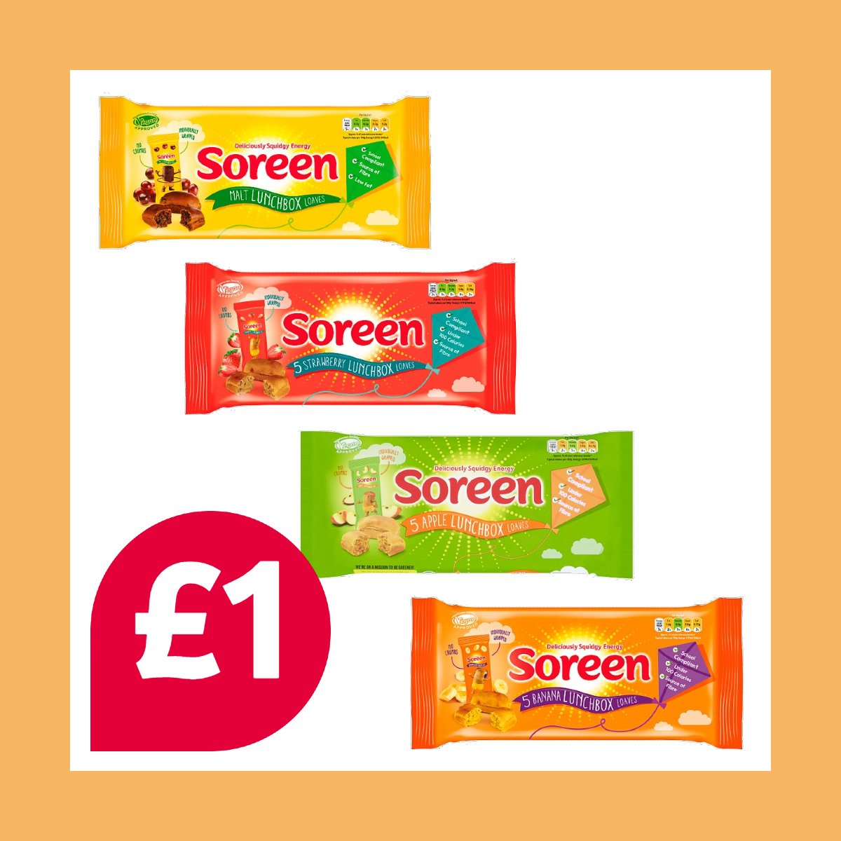 Nisa Local Wellow (@nisawellow) on Twitter photo We have the perfect back-to-school lunchbox filler, these tasty little <a href="/SoreenHQ/">Soreen Malt Loaf</a> Lunchbox Loaves! Perfect for lunches big and small, pick up a 5 pack for only £1!
Offer ends 20/09/22. Subject to availability, whilst stocks last. We have the perfect back-to-school lunchbox filler, these tasty little <a href="/SoreenHQ/">Soreen Malt Loaf</a> Lunchbox Loaves! Perfect for lunches big and small, pick up a 5 pack for only £1!
Offer ends 20/09/22. Subject to availability, whilst stocks last.
