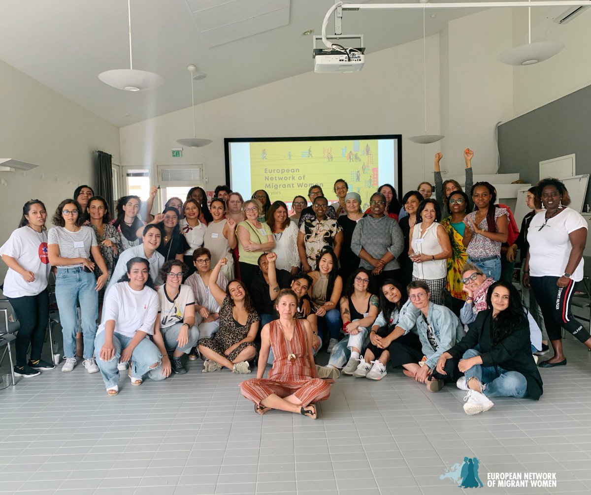 ENoMW's tweet photo. This year 2022 marks the 10 year anniversary of the European Network of Migrant Women, which we celebrated in Helsinki last weekend at our #UNSTOPPABLE General Assembly! We keep unshakeable in our fight towards the full accomplishment of migrant and girls’ rights in Europe. https://t.co/gBzdVxK5Sv