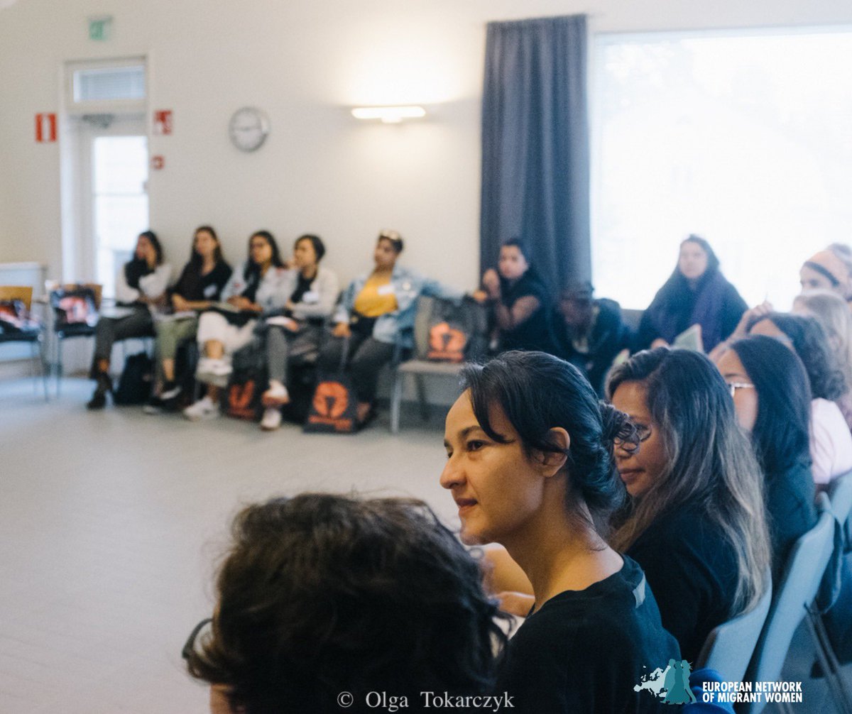 ENoMW's tweet photo. This year 2022 marks the 10 year anniversary of the European Network of Migrant Women, which we celebrated in Helsinki last weekend at our #UNSTOPPABLE General Assembly! We keep unshakeable in our fight towards the full accomplishment of migrant and girls’ rights in Europe. https://t.co/gBzdVxK5Sv