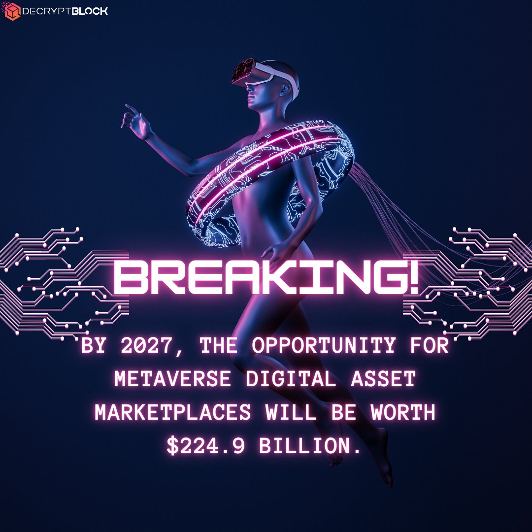 DecryptBlock's tweet photo. In order to build an entirely new environment in which #digital consumers and #businesses will engage in communications, #apps, content, and commerce, the #real and #virtual worlds will interact through the #metaverse.

Source: Businesswire

#metaversenft #meta https://t.co/pK00VLzgS6