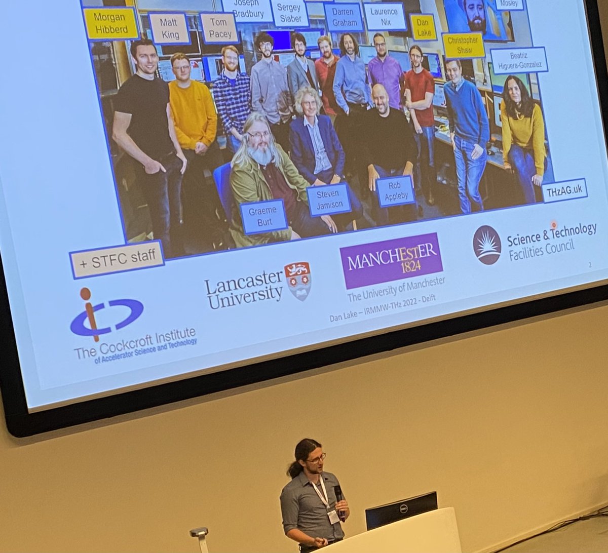 DMGrahamTHz's tweet photo. Well done Cheng-Han, Christopher, Simmone and Dan! Great talks and poster at a very successful #IRMMW-THz 2022 in Delft @UoMPhysics @cockcroft_news @PSI_UoM https://t.co/djfI5bEed8