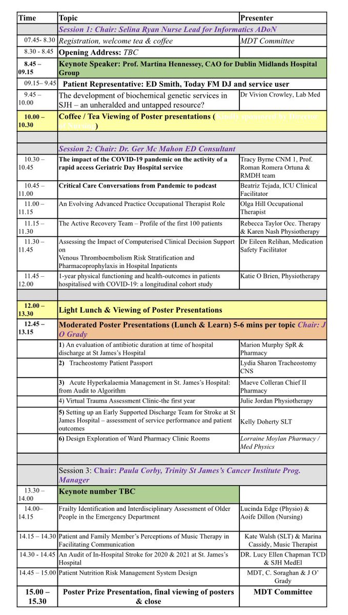 Sarah Wade (@sarah_moore55) on Twitter photo Less than a week to go to the <a href="/stjamesdublin/">St James's Hospital</a> 13th Annual MDT Conference! An excellent lineup planned for the day ⬇️⬇️ There’s still time to register at sjh.learningpool.com/login/index.php <a href="/CLD_SJH/">CLDStJameshospital</a> Less than a week to go to the <a href="/stjamesdublin/">St James's Hospital</a> 13th Annual MDT Conference! An excellent lineup planned for the day ⬇️⬇️ There’s still time to register at sjh.learningpool.com/login/index.php <a href="/CLD_SJH/">CLDStJameshospital</a>